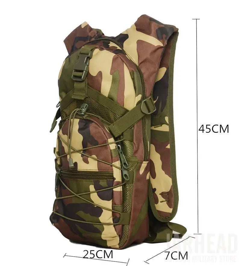 Outdoor Men Climbing Military Camouflage Tactical Hunting Backpack Women Travel Camping Hiking Riding Sport 3L Water Bag